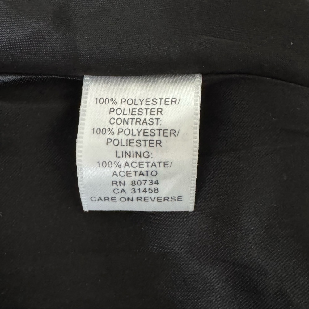 BCBG full skirt A-Line black satin + sparkle dress sz12 - Picture 14 of 14